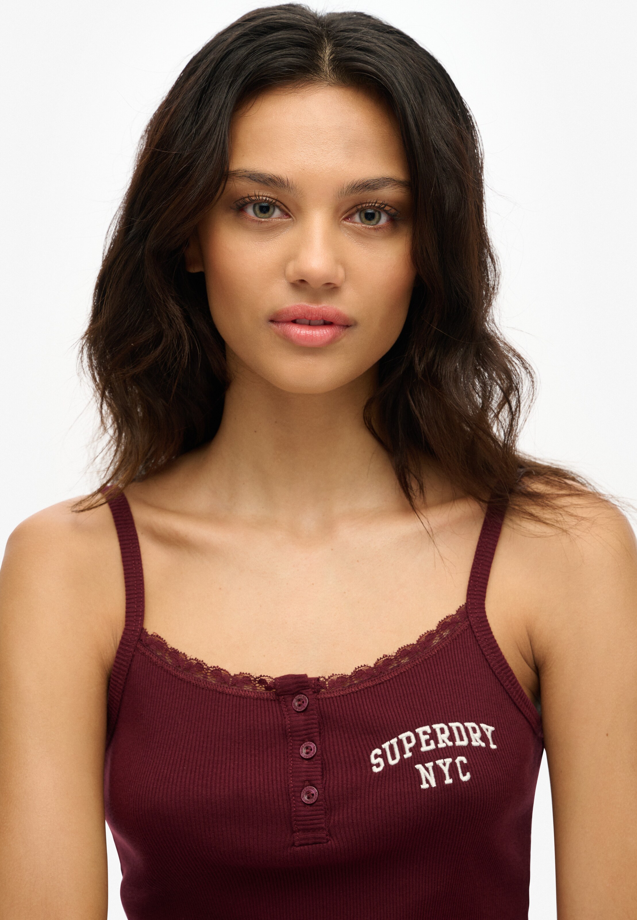 Superdry Top 'Athletic Essentials' in Rood