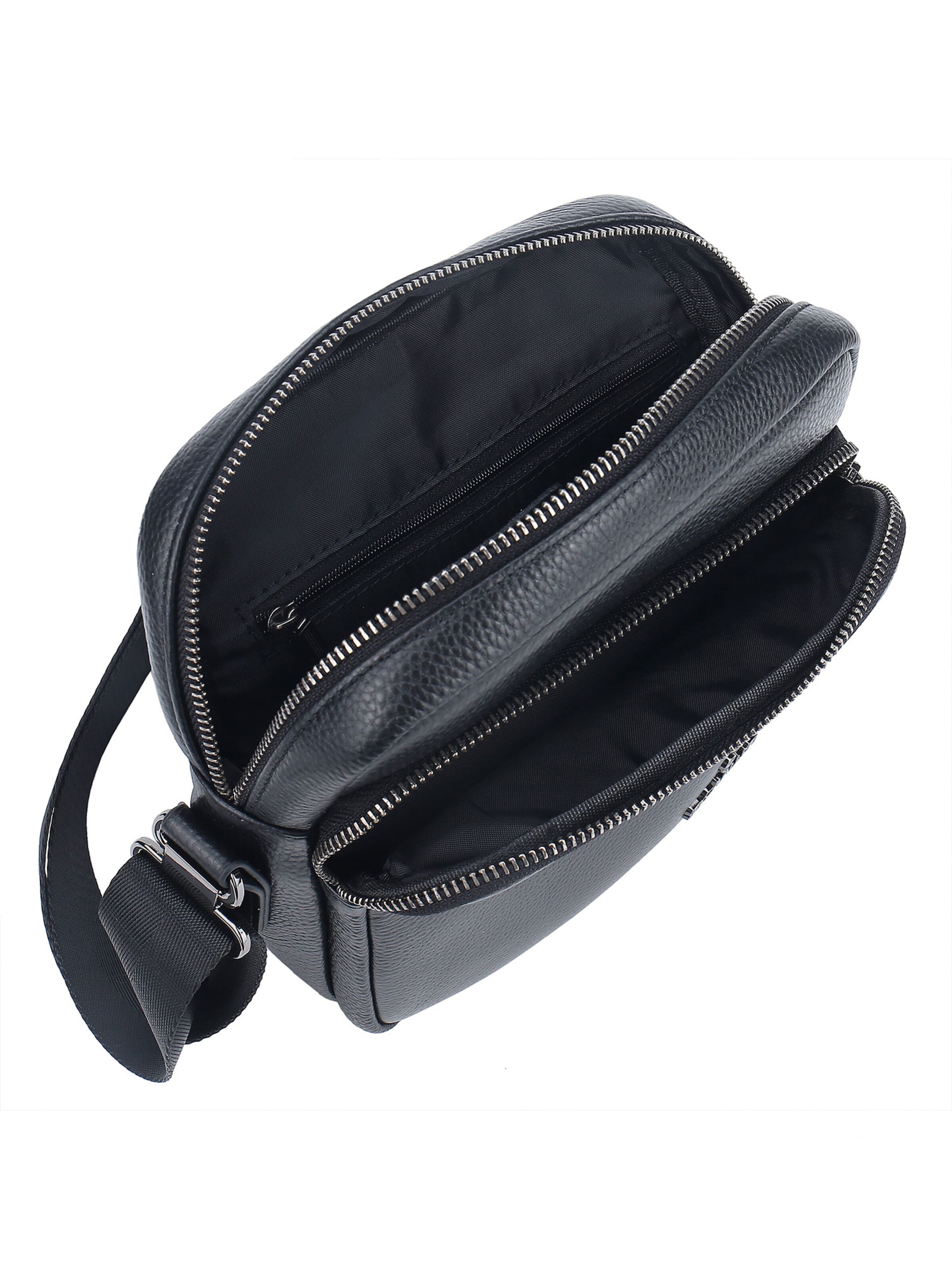 Borsa a tracolla 'Borsa a Tracolla Uomo Vera Pelle B Cavalli Zip 20x25x8cm' di B. Cavalli in blu
