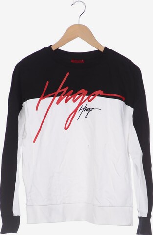 HUGO Sweatshirt & Zip-Up Hoodie in M in Black: front