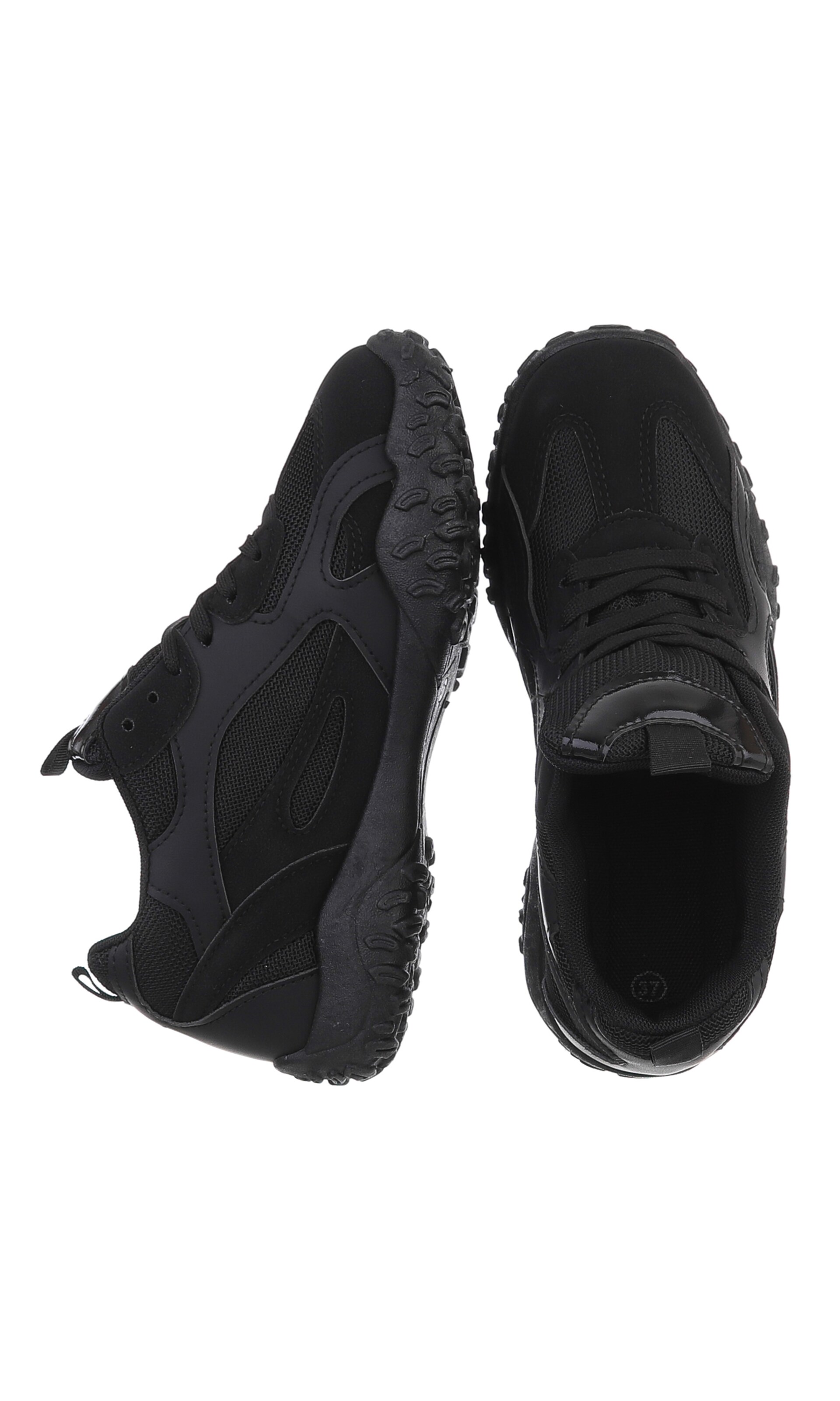 Ital-Design Sneaker in Schwarz