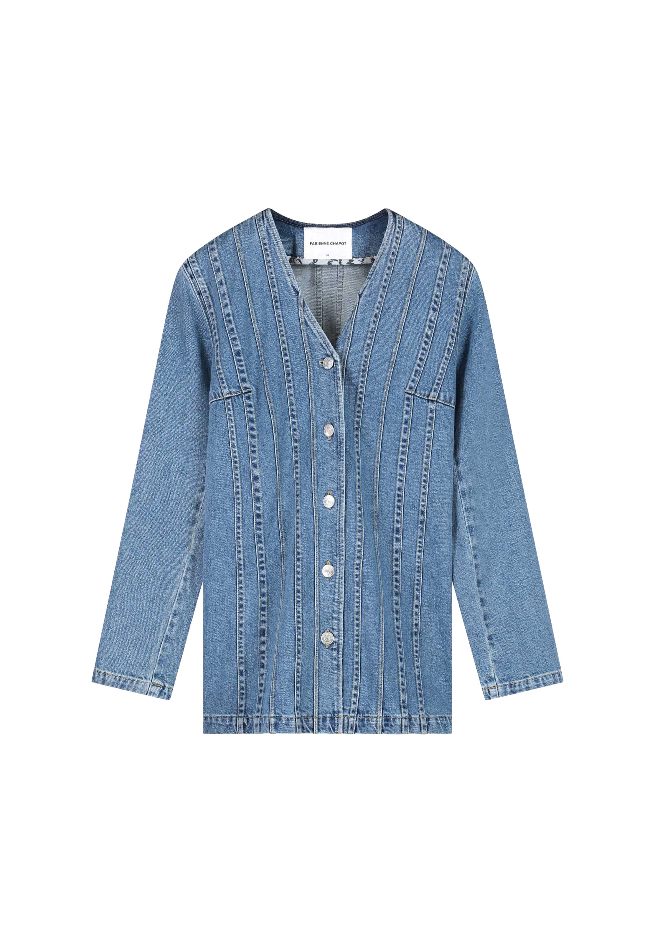 Fabienne Chapot Tussenjas in Blauw: voorkant