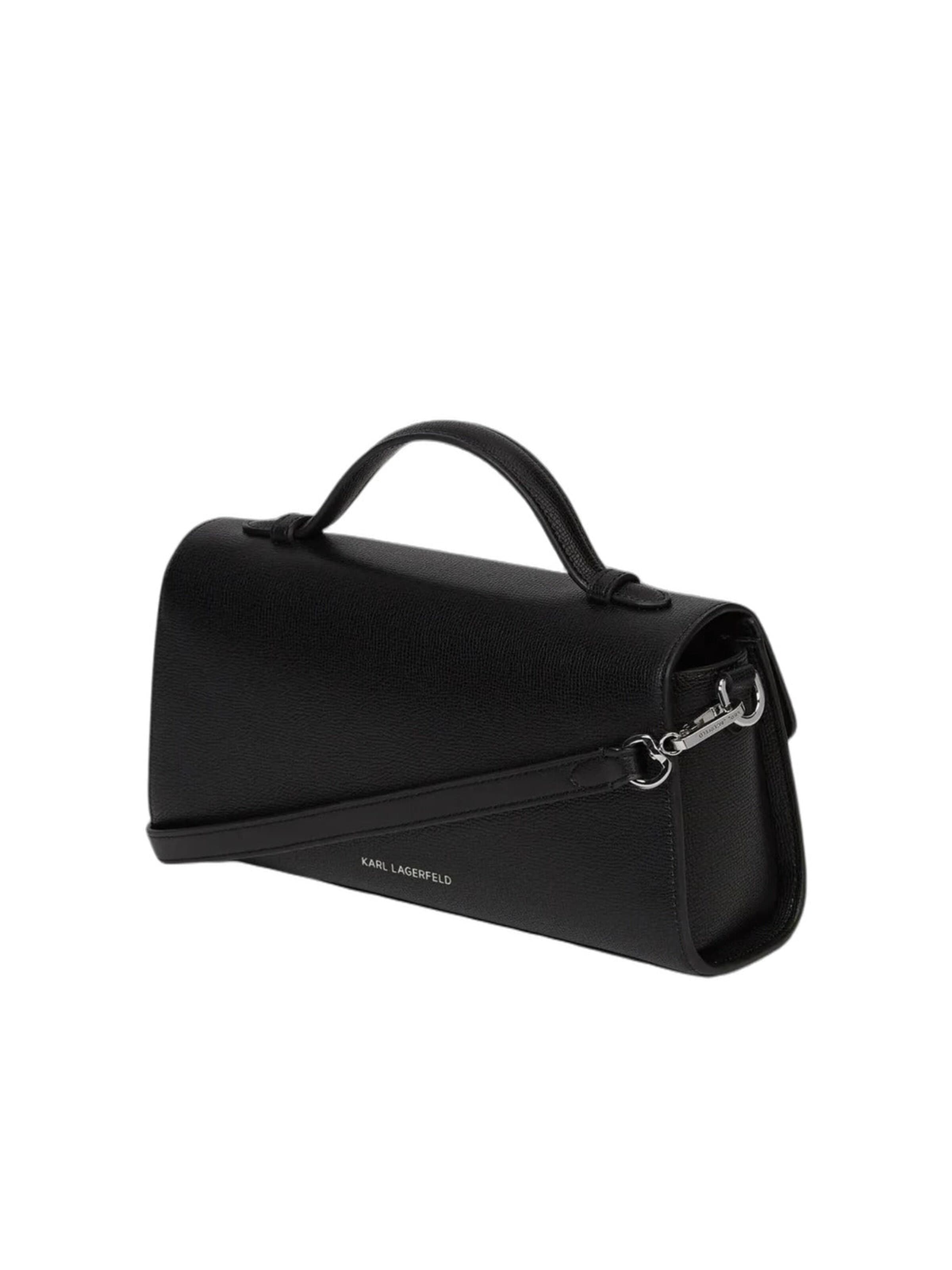 Karl Lagerfeld Kabelka 'Karl Lagerfeld Sac Bandoulière Métal Noir' - Čierna
