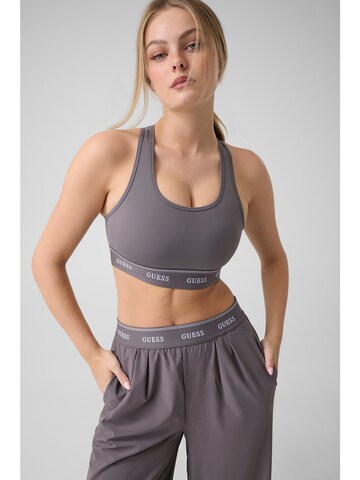 GUESS Bralette Sports Bra in Grey: front