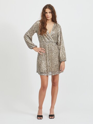 VILA Dress 'Patricia Sequin' in Beige