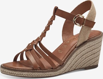 TAMARIS Sandals in Brown: front