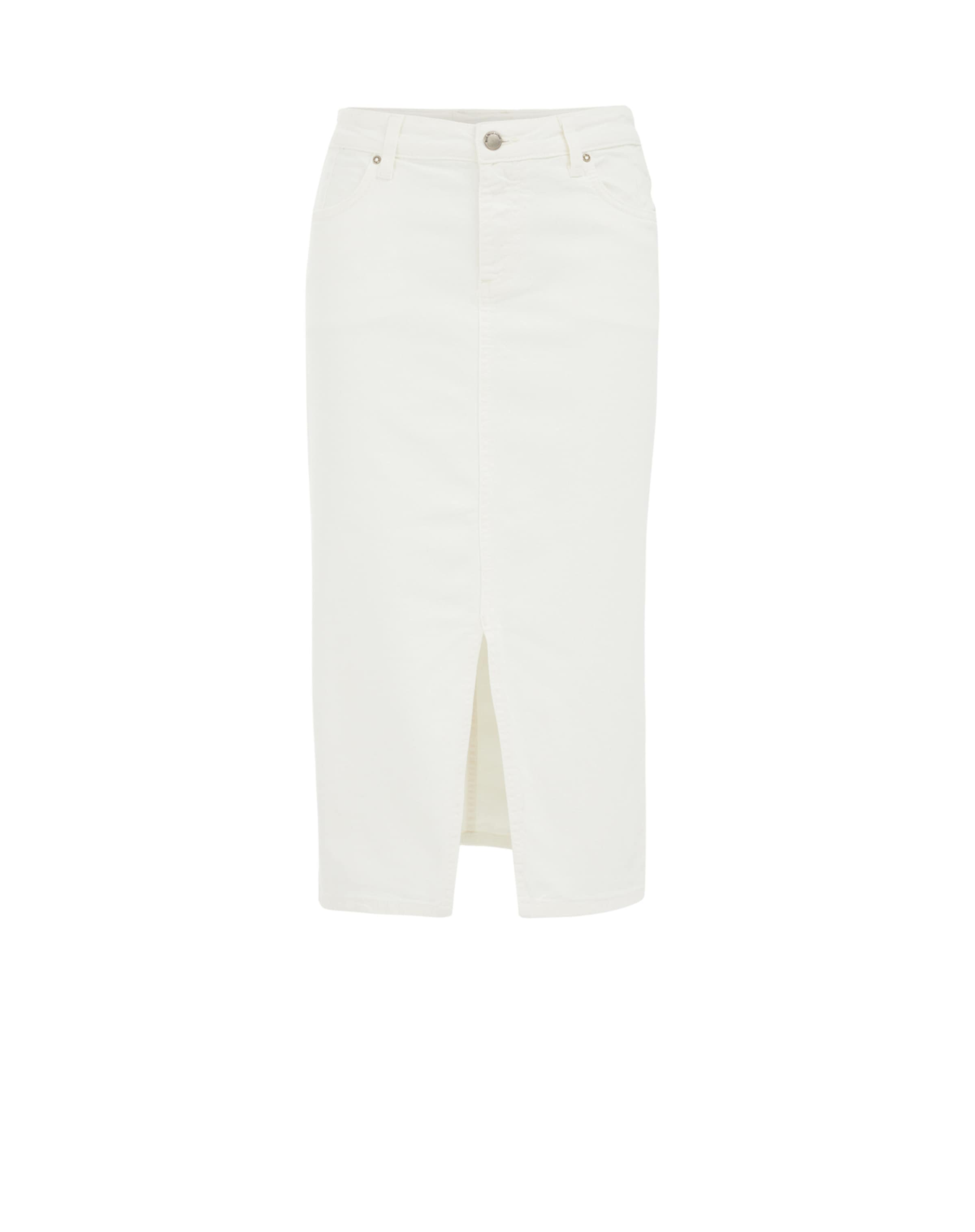 WE Fashion Φούστα σε λευκό: μπροστά