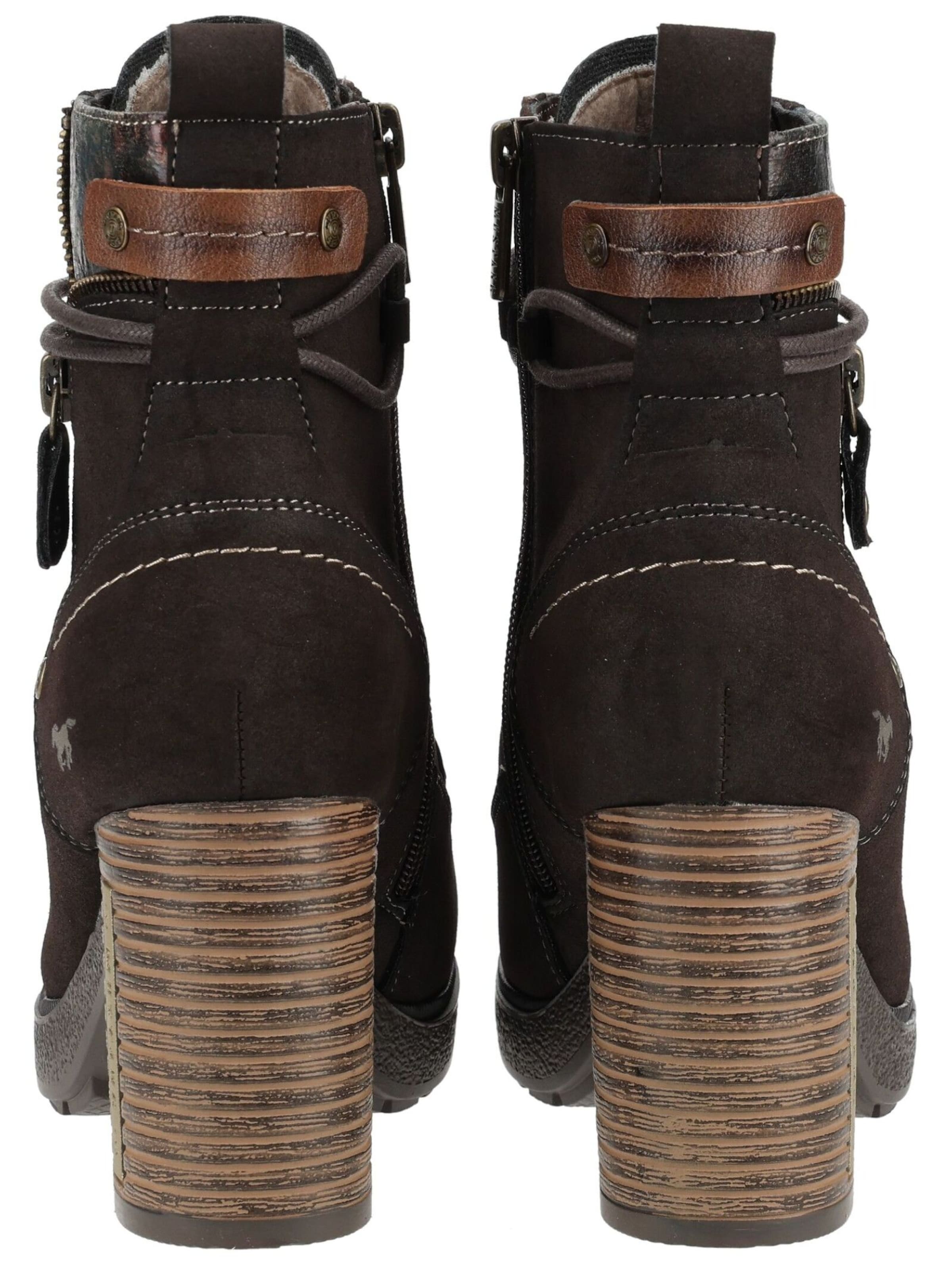 Bottines à lacets MUSTANG en marron
