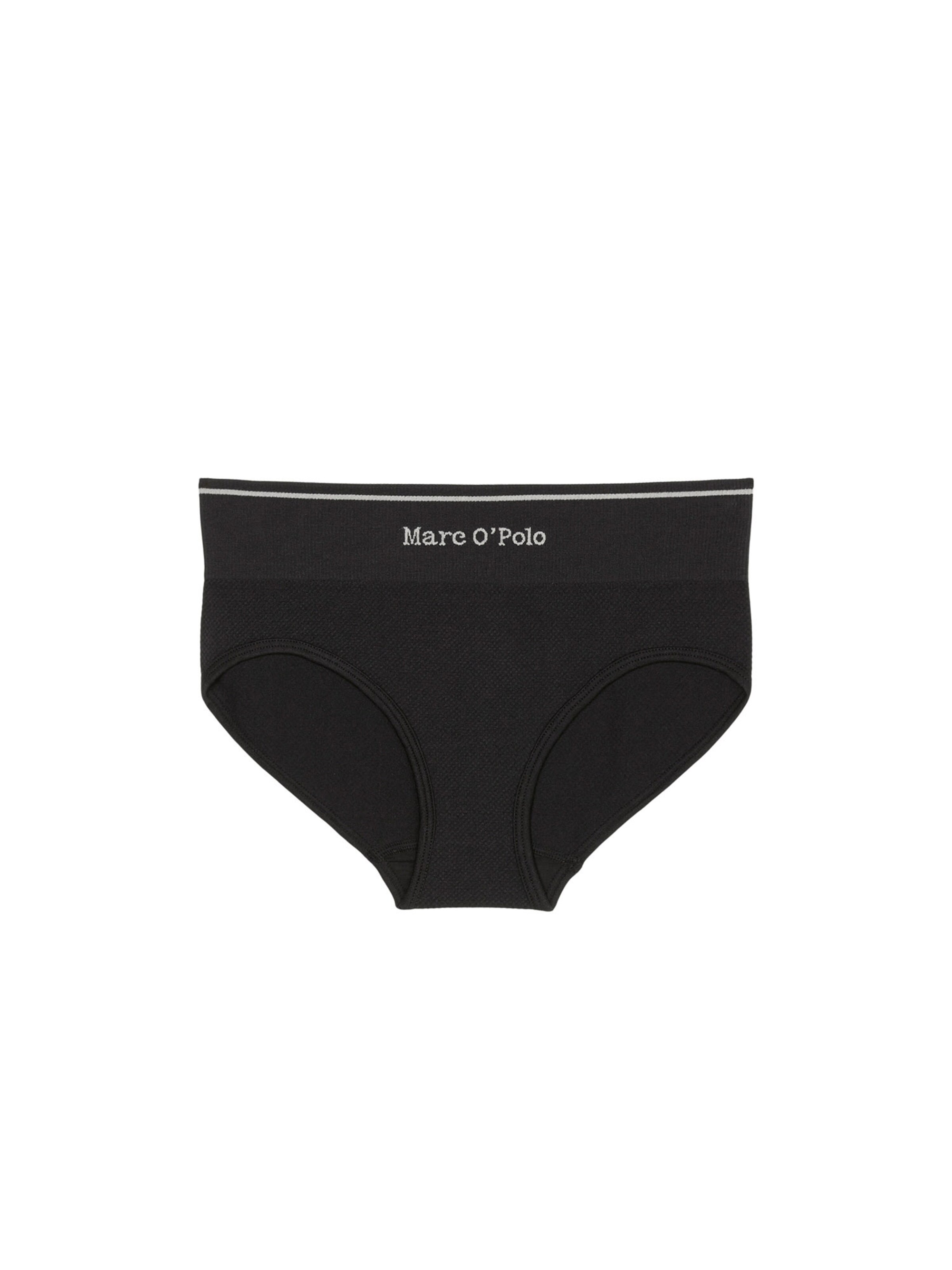 Marc O'Polo - Panti 'Seamless Waffle' en negro: frente