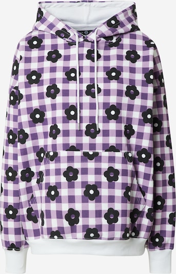 Daisy Street Sweatshirt 'MAYA' in Purple / Dark purple / White, Item view