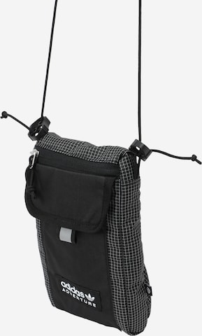 ADIDAS ORIGINALS Crossbody Bag 'Adventure Flag Small' in Black: front