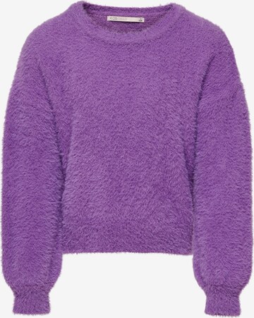 KIDS ONLY - Pullover 'Piumo' em roxo: frente