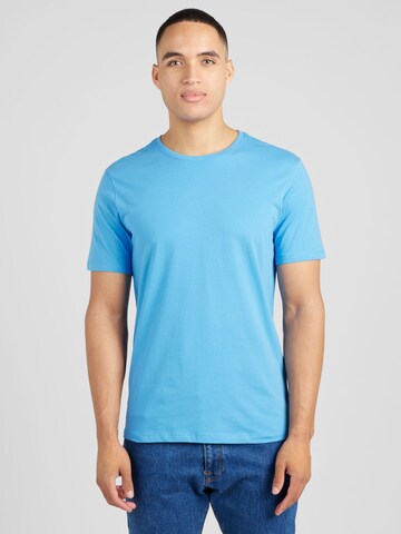 KnowledgeCotton Apparel T-Shirt (GOTS) in Blau: predná strana