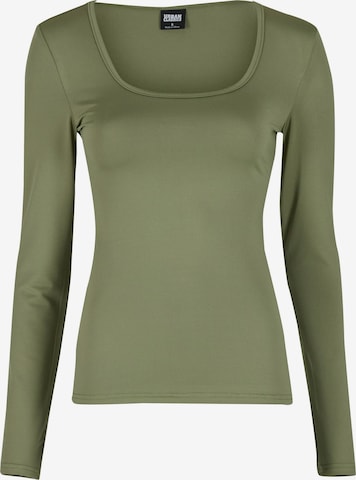 Urban Classics Shirt in Groen: voorkant