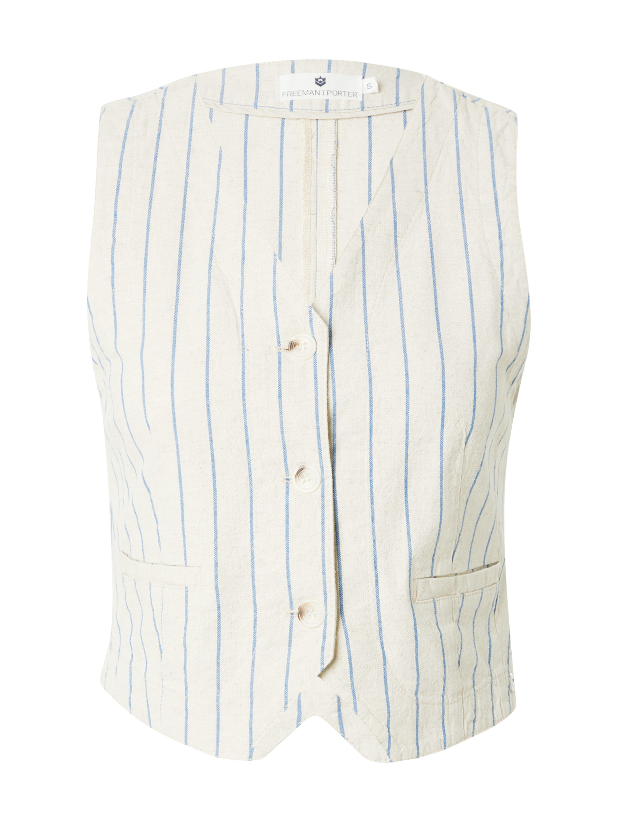 FREEMAN T. PORTER Γιλέκο κουστουμιού 'Gladys Greecia' σε μπεζ: μπροστά