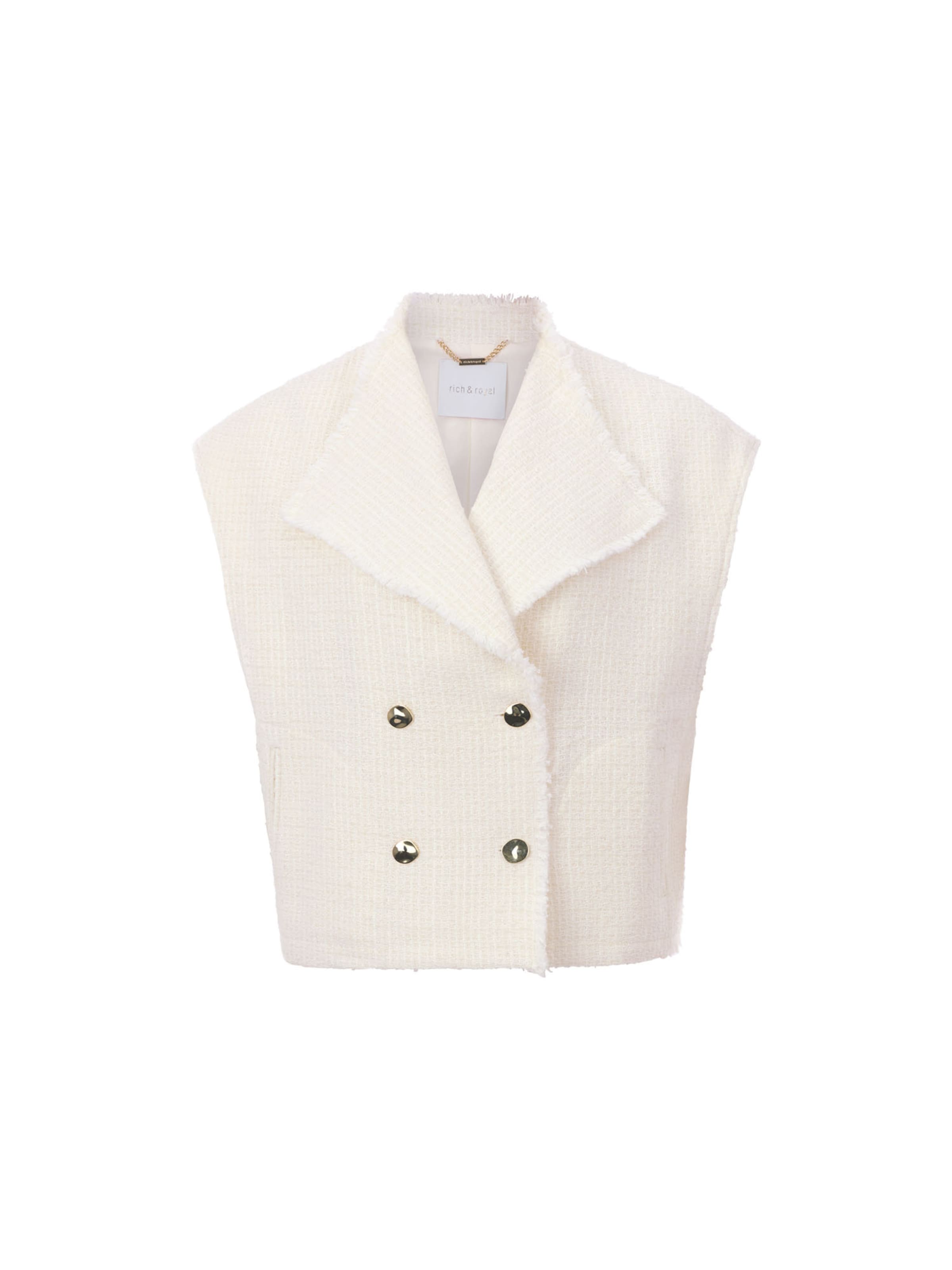 Rich & Royal Väst i vit: framsida