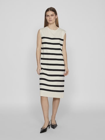 VILA Gebreide jurk in Beige