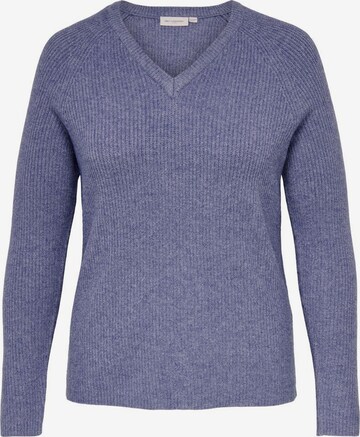 Pull-over ONLY Carmakoma en bleu : devant