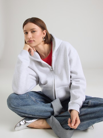 Tally Weijl Ζακέτα φούτερ σε γκρι: μπροστά