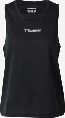 HummelSportski top - crna boja: prednji dio