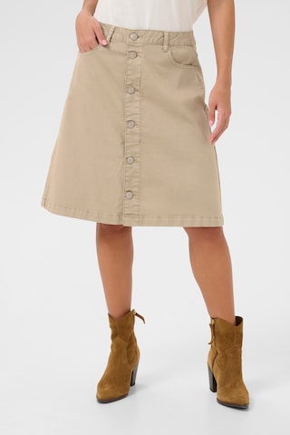 Cream Rok 'CRAlma' in Beige: voorkant