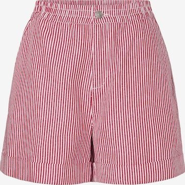 PIECES regular Bukser 'PCAllo' i rød: forside