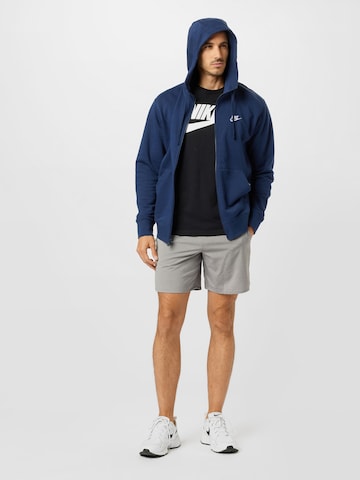 Nike Sportswear Regularny krój Bluza rozpinana w kolorze niebieski