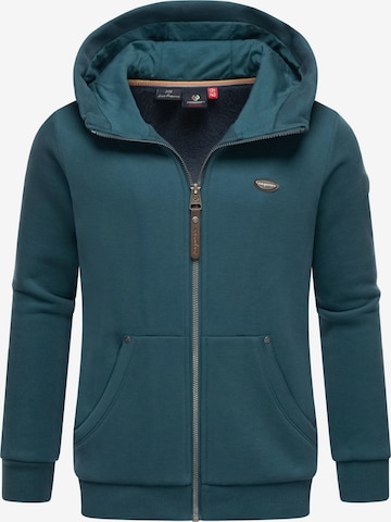 Ragwear Zip-Up Hoodie 'Nesie' in Green: front