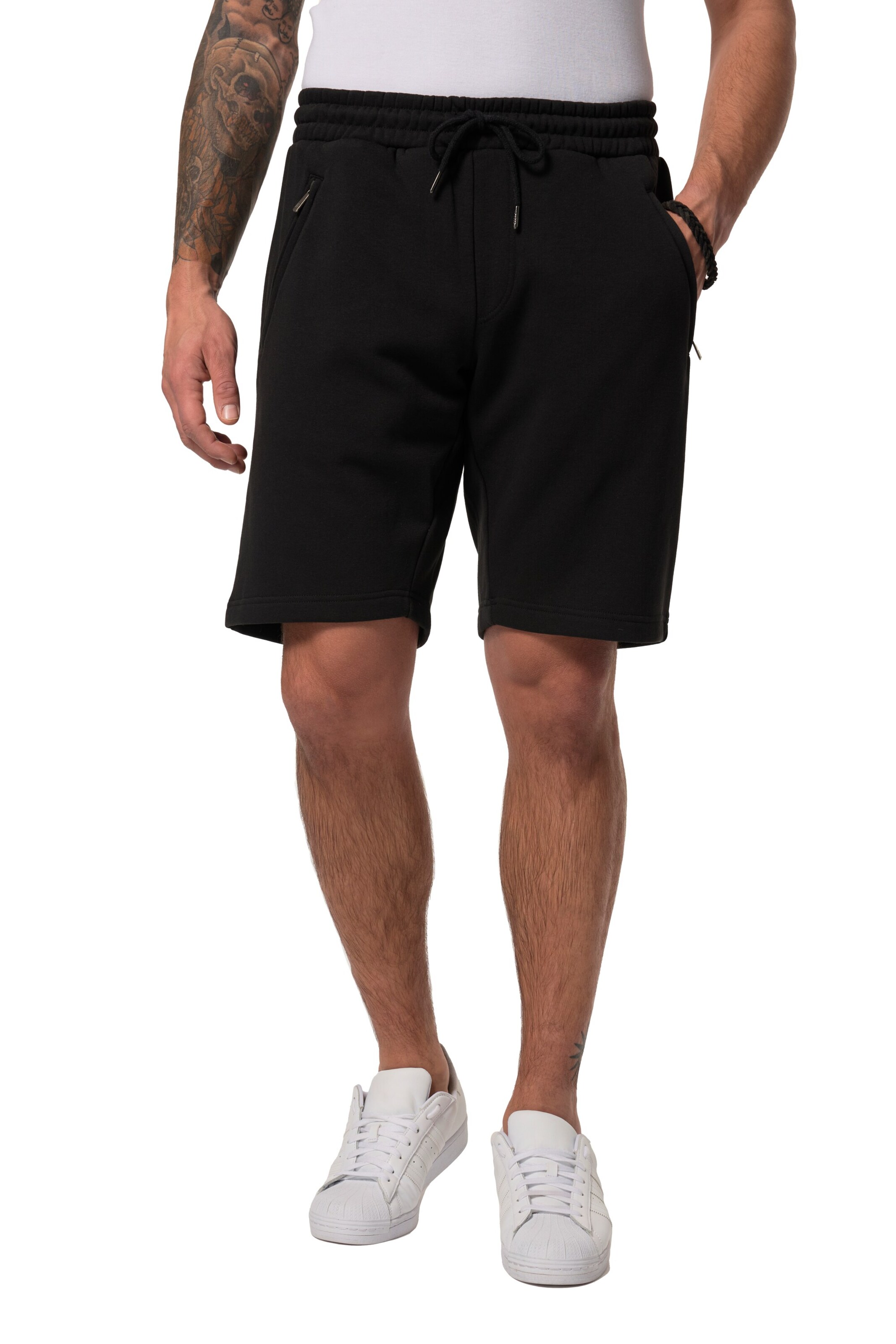 JP1880 Loosefit Broek in Zwart: voorkant