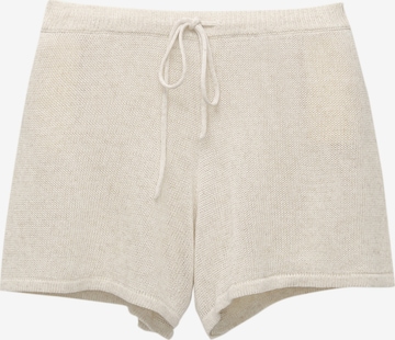 Pull&Bearregular Hlače - bež boja: prednji dio