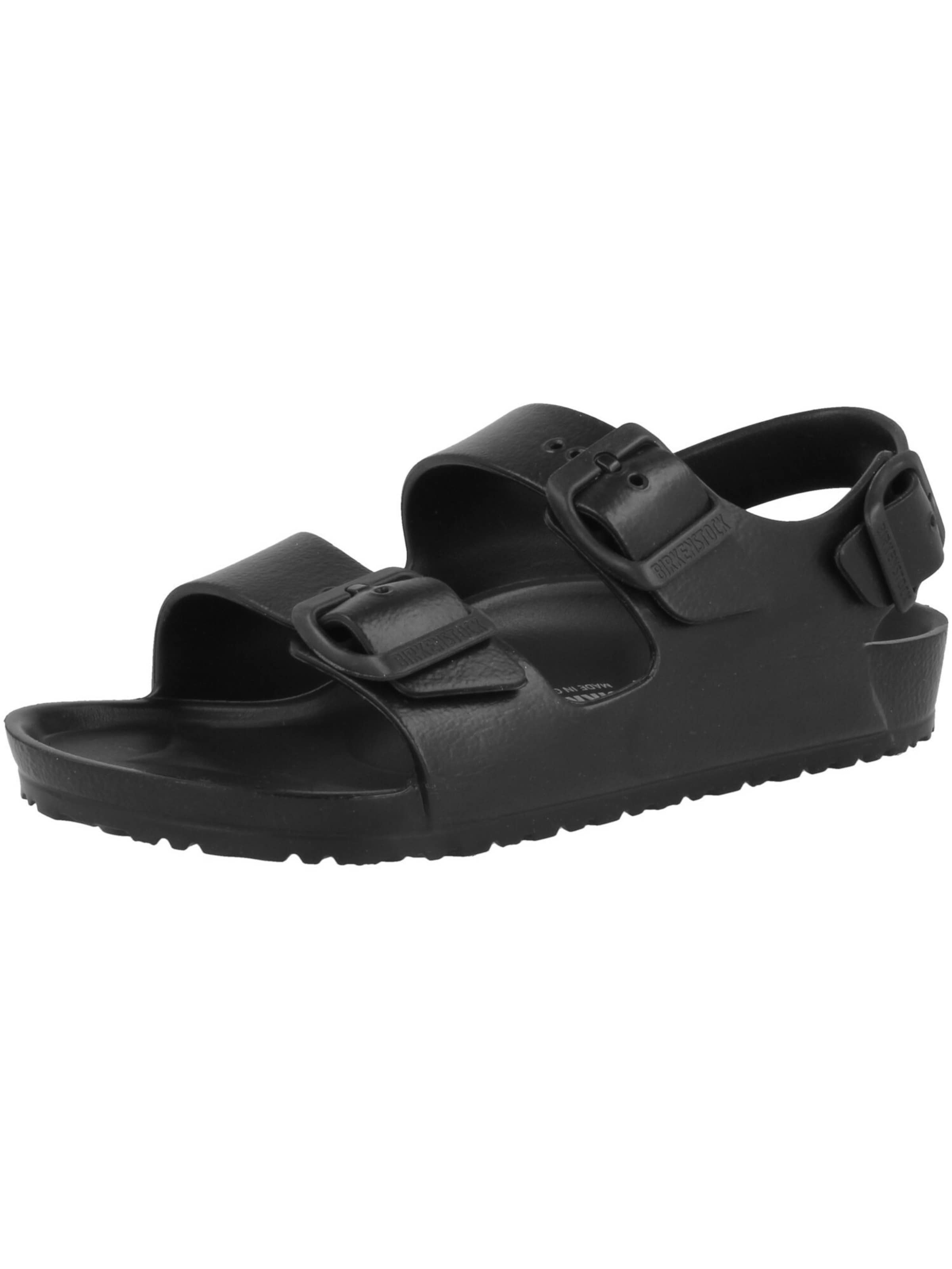 melns BIRKENSTOCK Vaļējas kurpes 'Milano': no priekšpuses