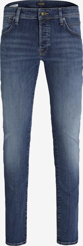 Coupe slim Jean 'Glenn Fox' JACK & JONES en bleu : devant