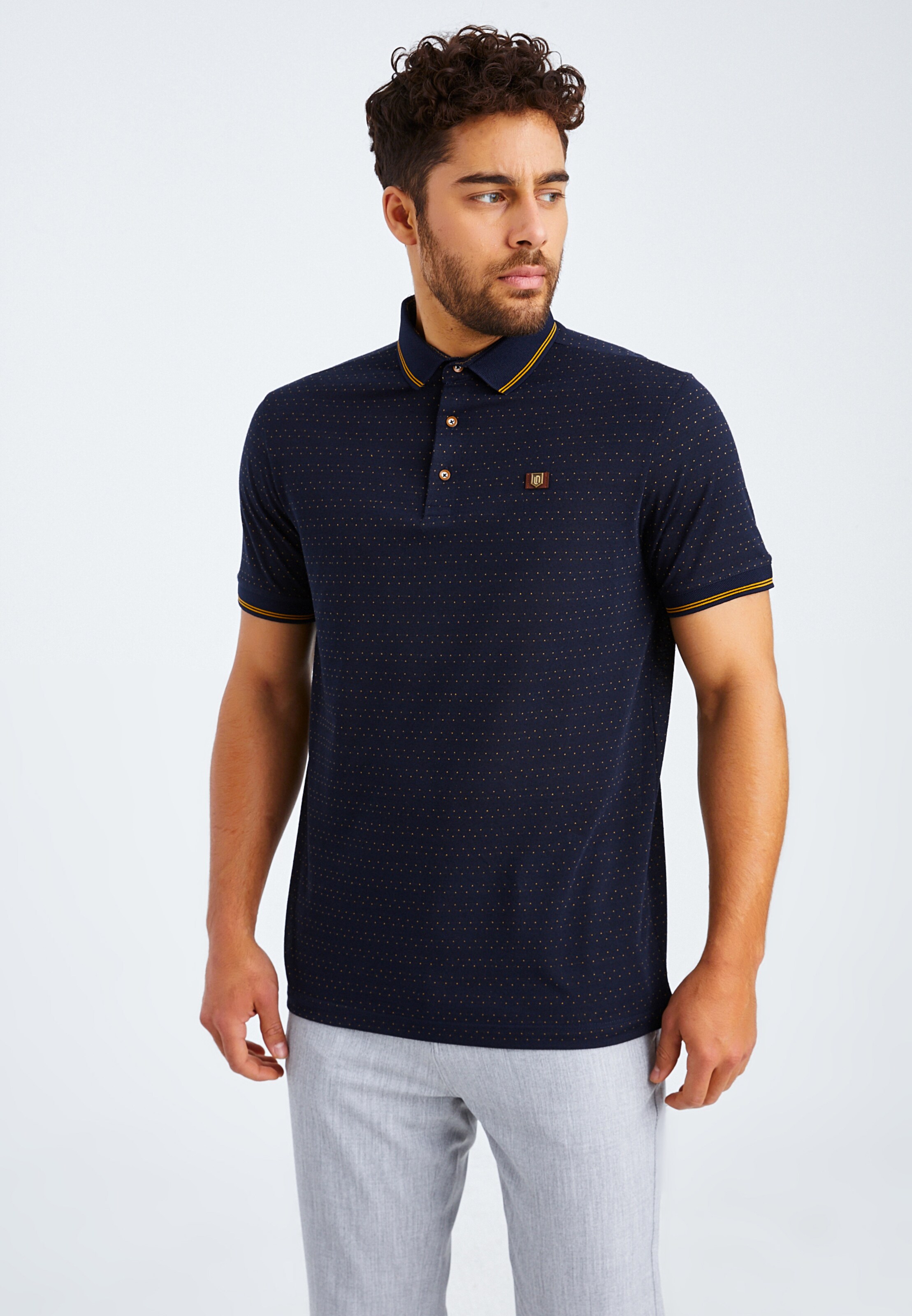 Männer Shirts Leif Nelson Poloshirt 'LN-55380' in Blau - ND78540 Männer Shirts Leif Nelson Poloshirt 'LN-55380' in Blau - ND78540