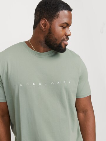 Maglietta 'JJEStar' di Jack & Jones Plus in verde