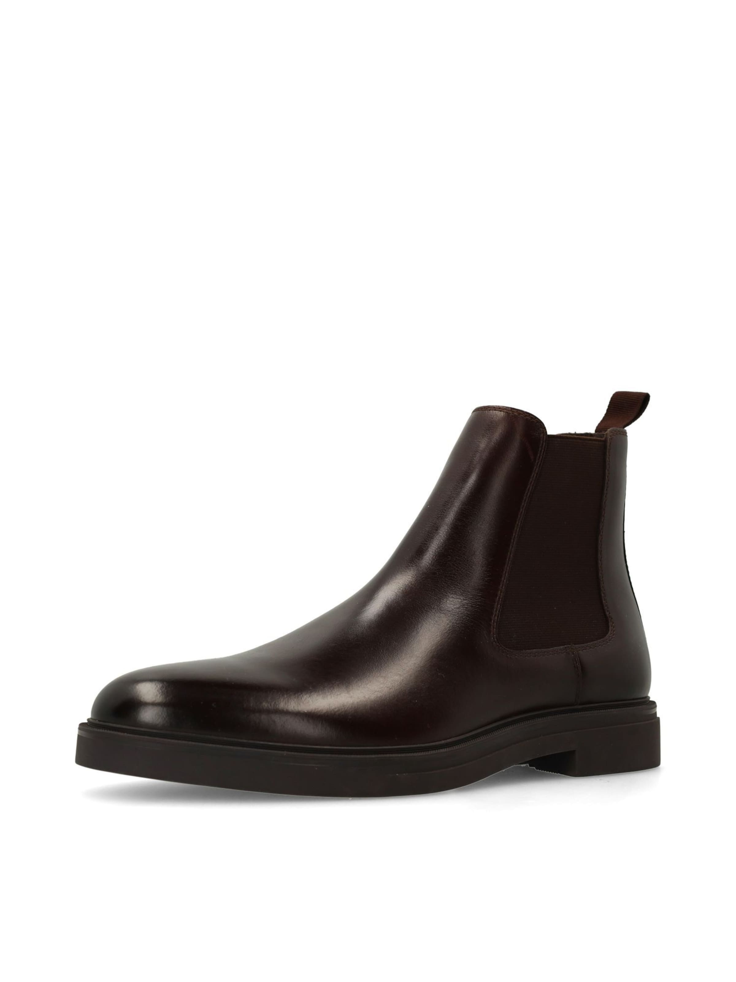 MANFIELD Chelsea boots in Bruin: voorkant