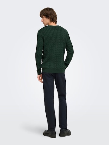 Only & Sons Trui 'ONSLOUI' in Groen