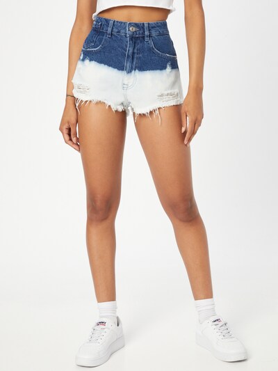 Jeans Pimkie pe albastru denim / alb, Vizualizare model