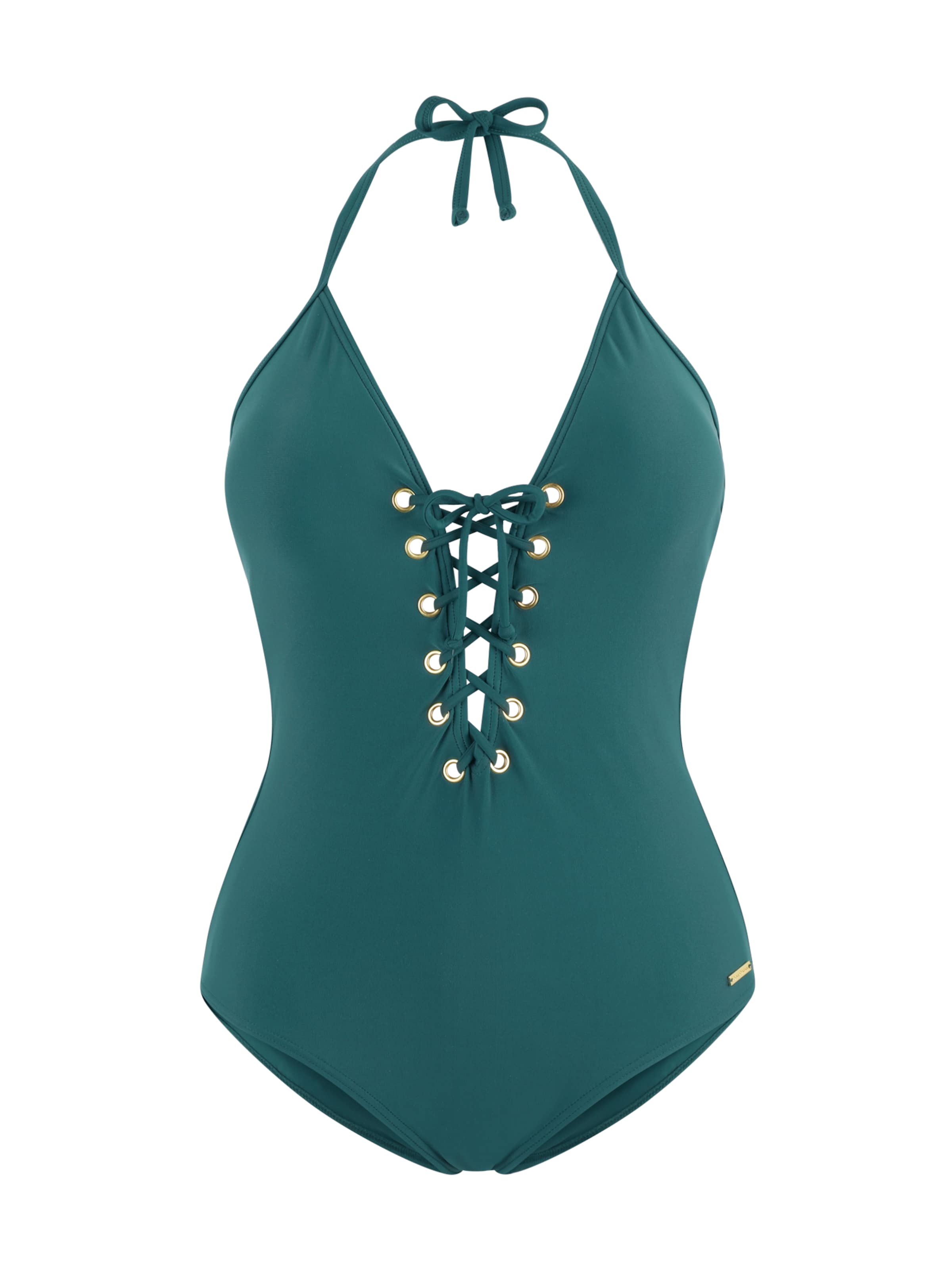 Costume intero di Bruno Banani in verde: frontale