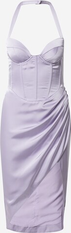 Misspap Cocktail Dress in Purple: front