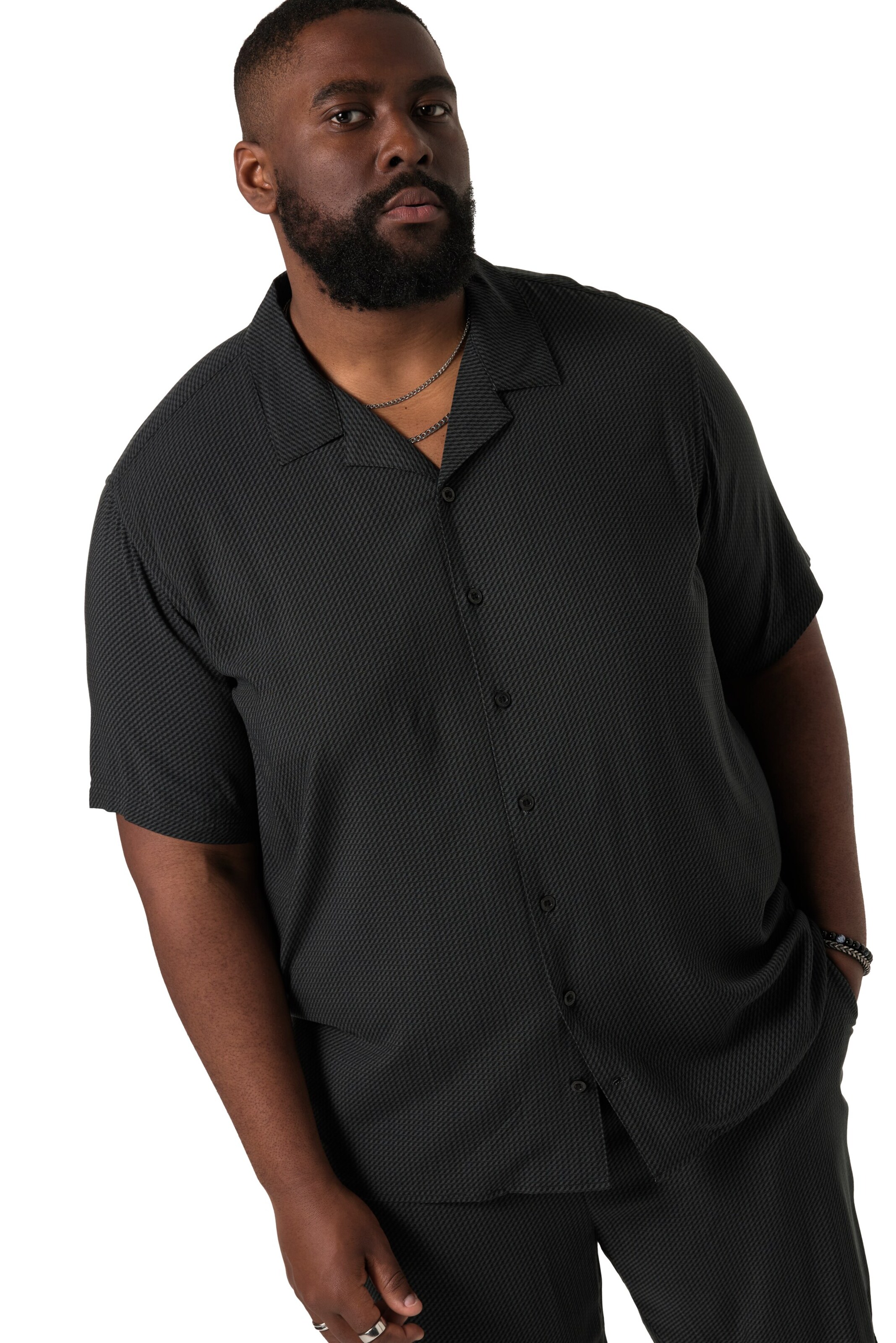 STHUGE Regular fit Overhemd in Zwart