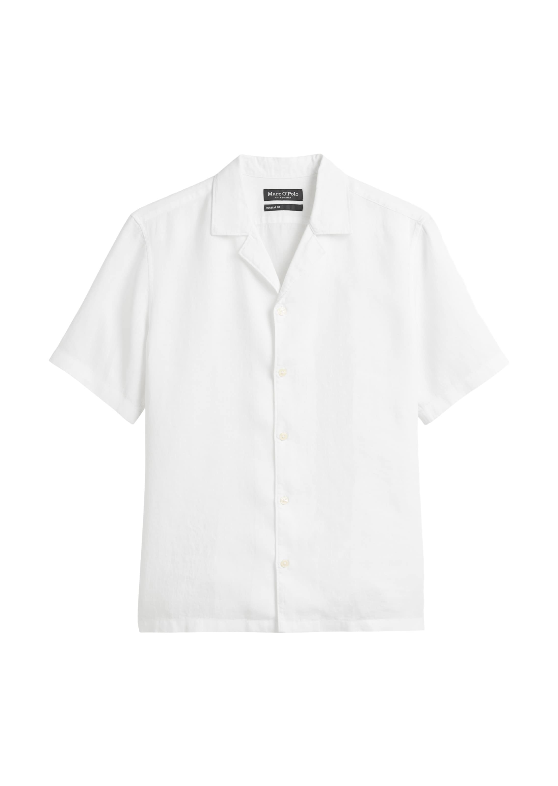 Marc O'Polo Regular Fit Hemd in Weiß: Vorderseite