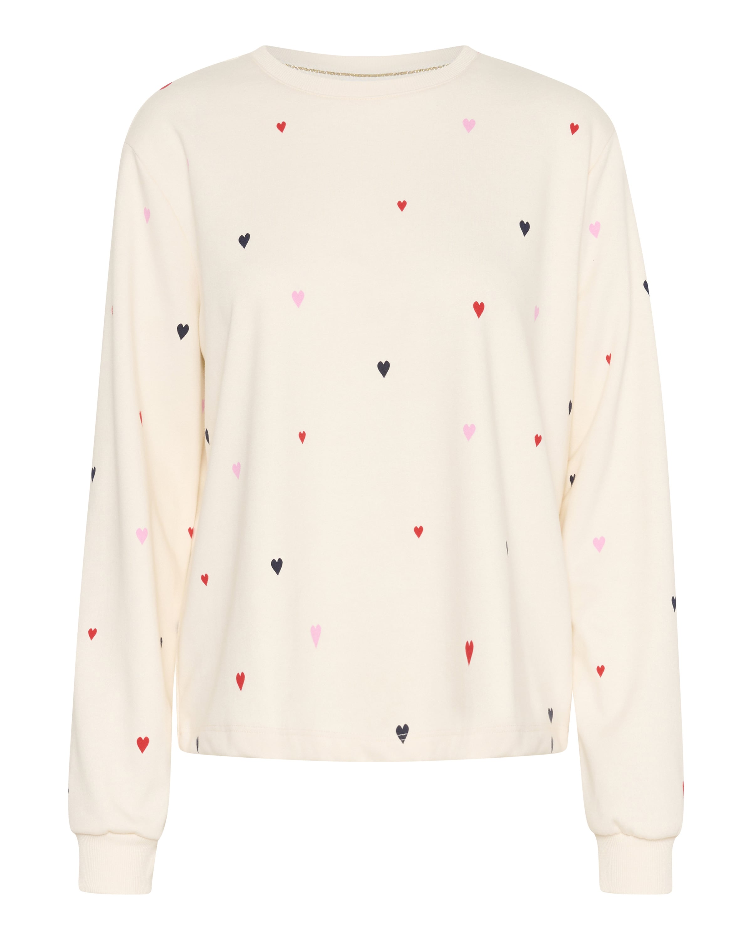 SAINT TROPEZ Sweatshirt 'Johanni' in White: front