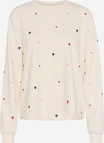 SAINT TROPEZ Sweatshirt 'Johanni' i hvid: forside