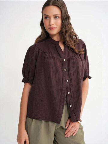 MixRay - Blusa em castanho