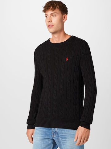 Polo Ralph Lauren Regular Fit Pullover 'Driver' in Schwarz: predná strana