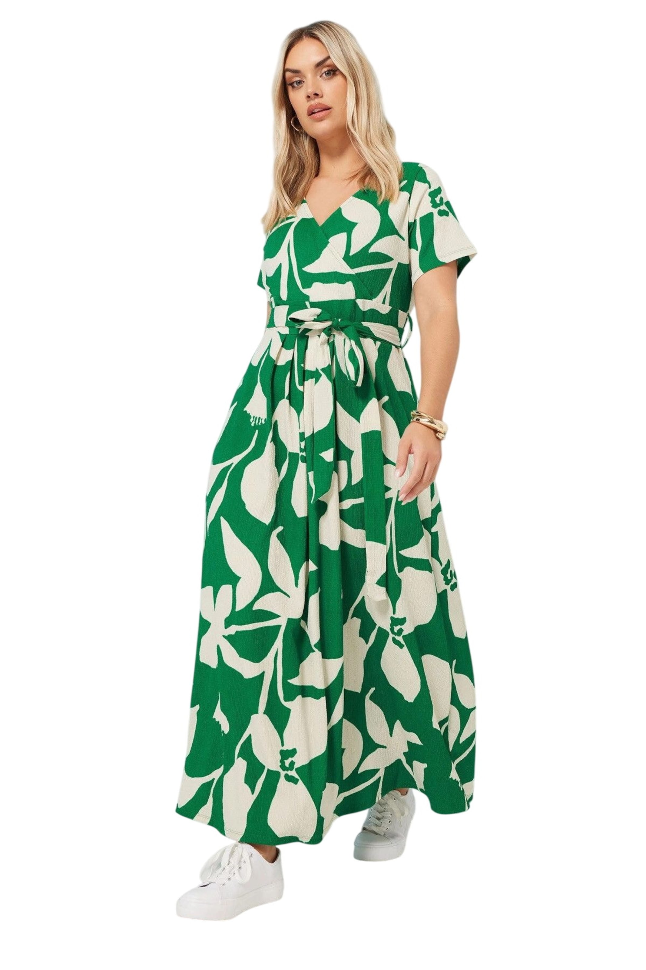 Stil Diva Dress in Green: front