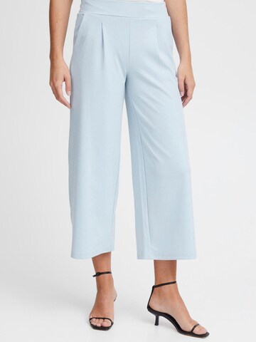 Wide leg Pantaloni con pieghe 'IHKate' di ICHI in blu: frontale