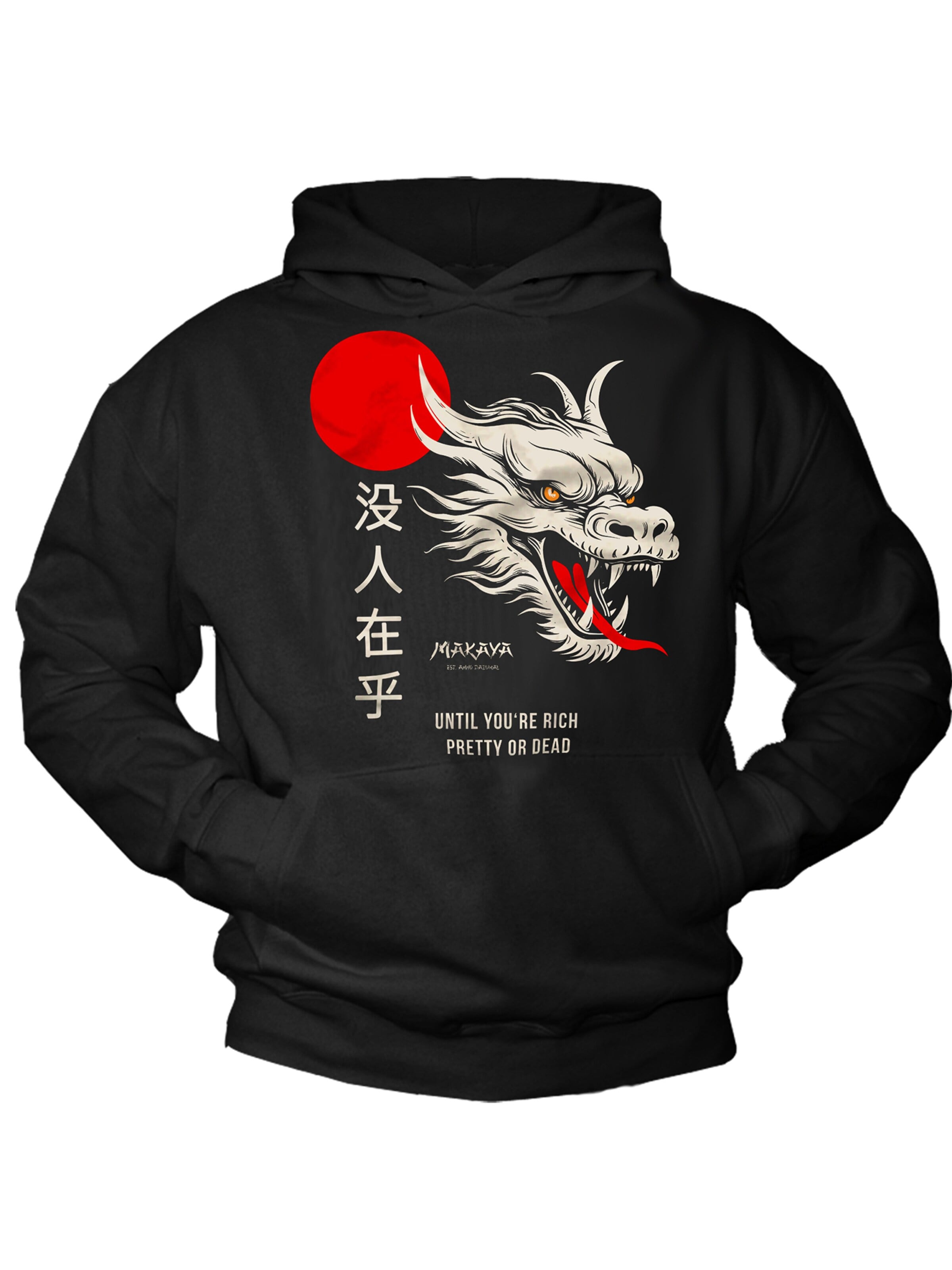 MAKAYA Sweatshirt in Black: front