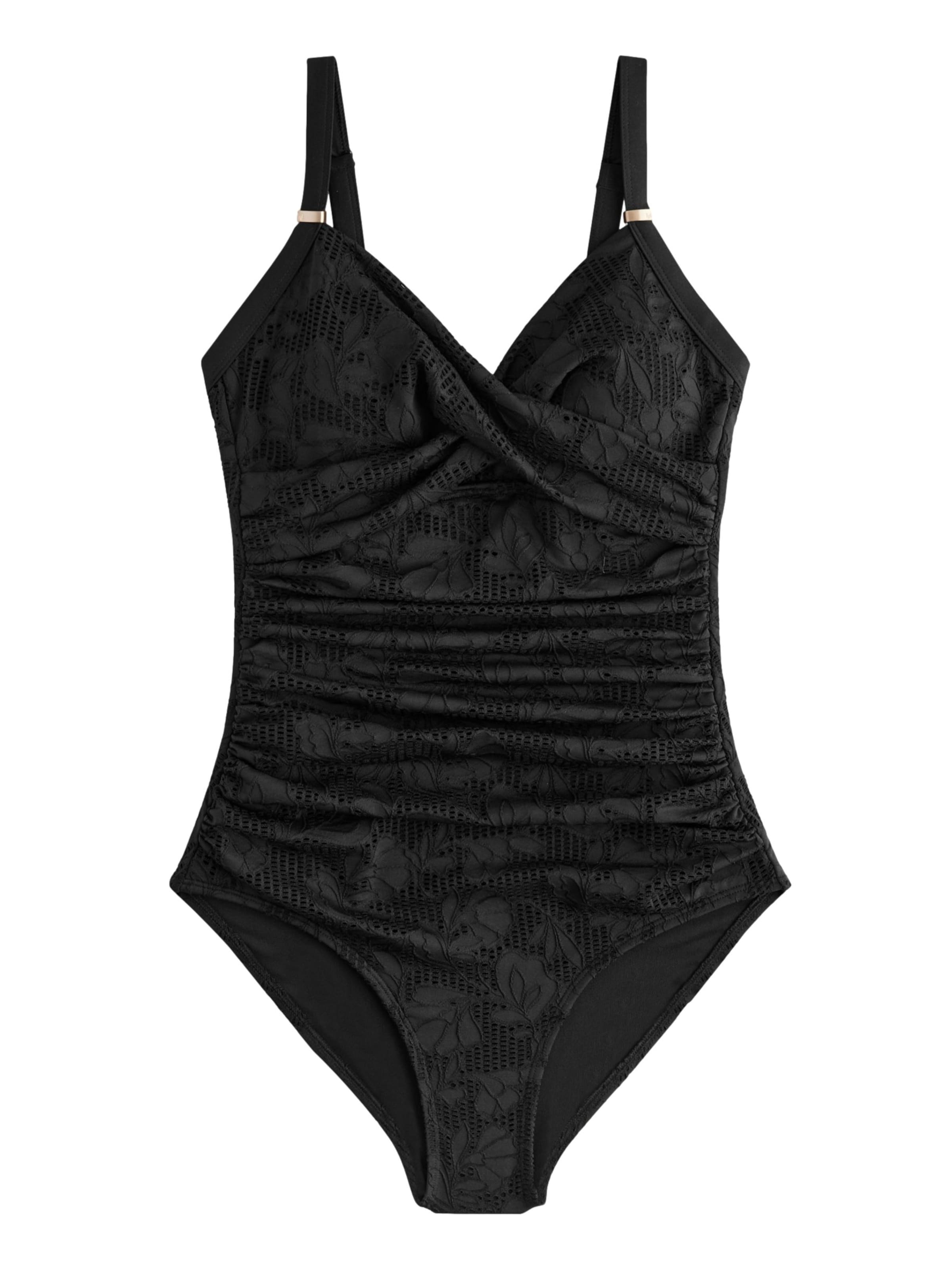 Next Badeanzug in Schwarz: Vorderseite