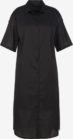 Emilia Lay Shirt Dress in Black: front