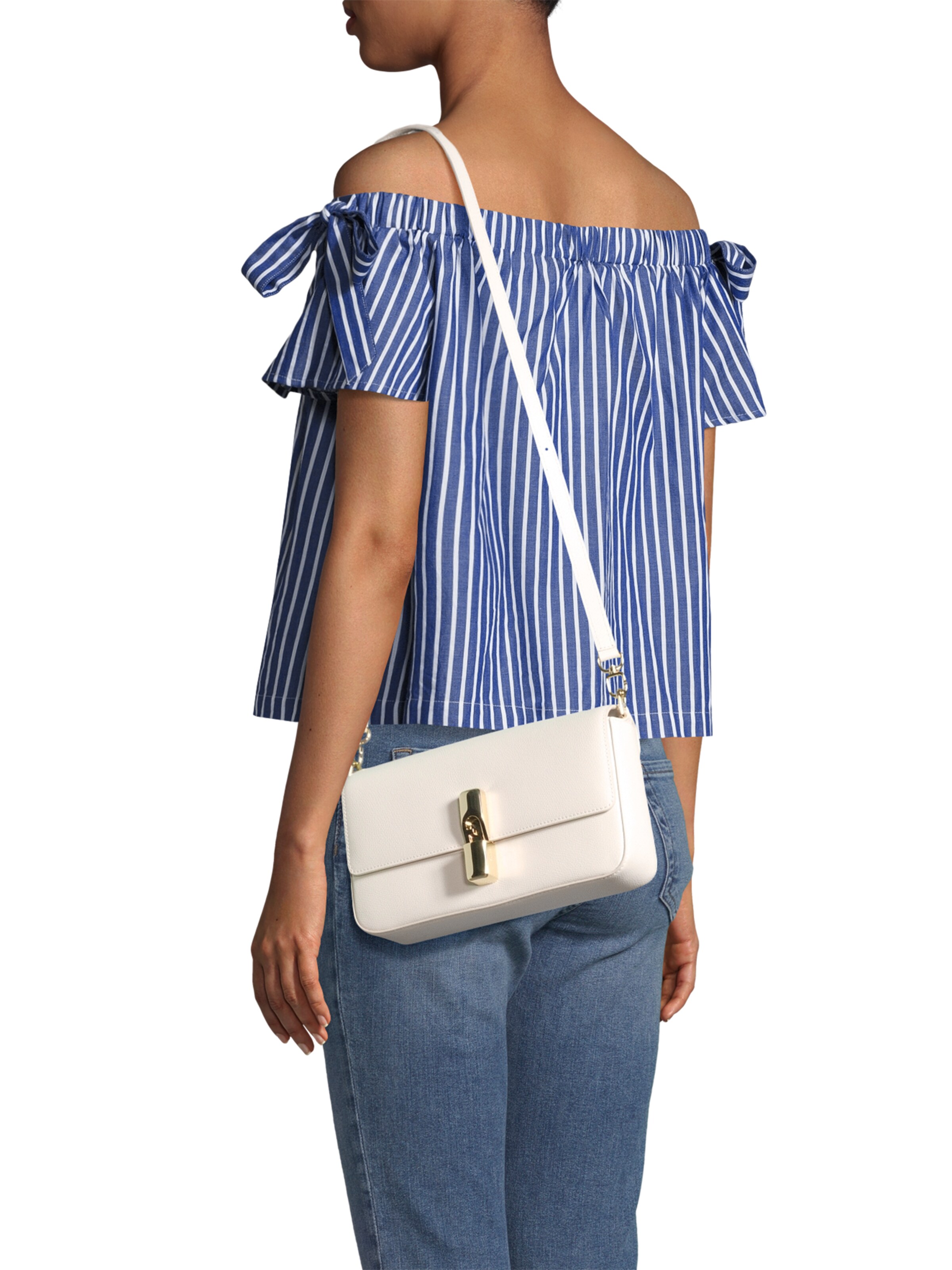 Borsa a tracolla 'Iride' di FURLA in bianco: frontale